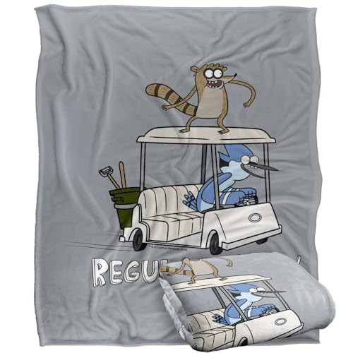 Regular Show Golf Cart Silky Touch Super Soft Throw Blanket 152 X 127 Cm