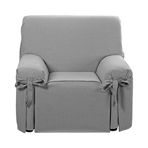 Martina Home Capri Sofa Cover Bows, Grey, 1 Seater