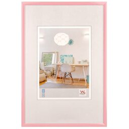 walther design New Lifestyle KV040Q Plastic Picture Frame, 30 x 40 cm, Pink