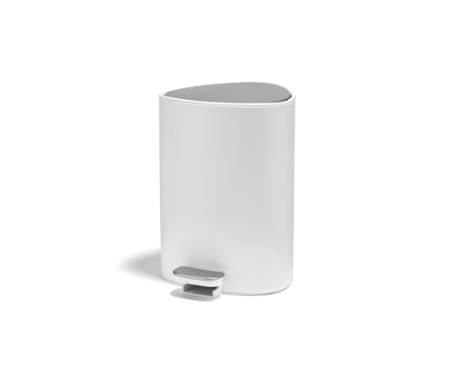 Joseph Joseph EasyStore 5L Steel Pedal Bin with Liner Storage Pocket, Soft-Close Lid, Bathroom/Bedroom Bin