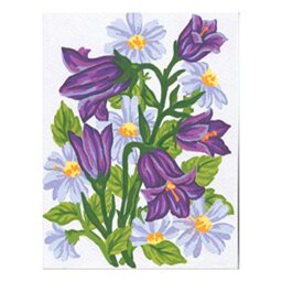 Collection D'Art Tapestry Kit Flowers Bluebells, 100% Cotton, Multi-Colour, 20 x 25 x 0.10 cm