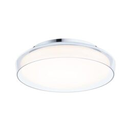 Paulmann 71075 LED Ceiling luminaire Selection Bathroom Luena IP44 3000K 860lm 230V 16.5W Glass, Chrome Bathroom luminaire