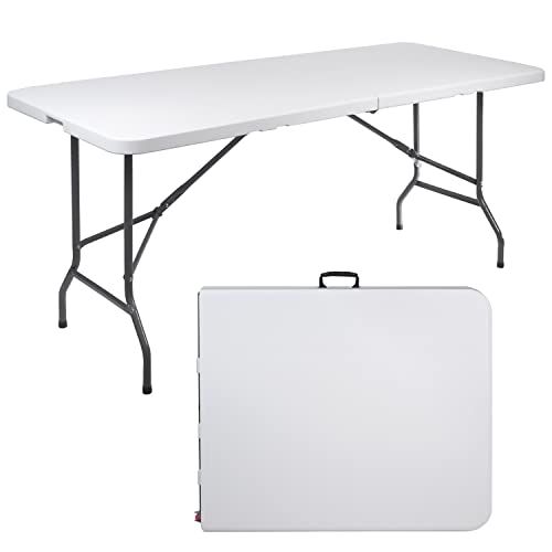 Green Blue GB370 Folded Catering Garden Patio Terrace Balcony Table Suitcase Table, 180x75x74cm, HDPE, max. 150kg