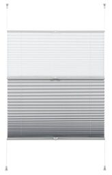Pleated Blind, EASYFIX Day + Night, White 90 x 130 cm (WxH), 32578