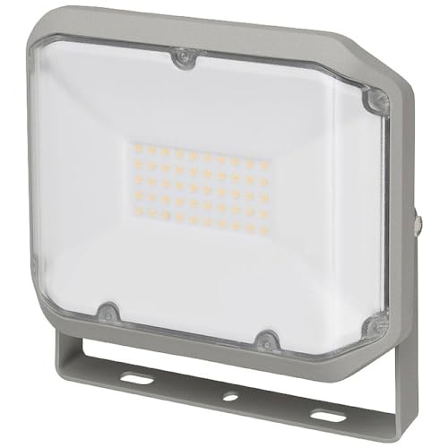 Brennenstuhl LED Floodlight AL 3050 / LED Spotlight for Outdoor use 30W (LED Security Light for wall mounting, with 3110lm and Warm-White Light Colour 3000K, IP44)