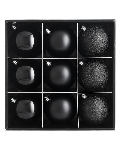 Black Shatterproof Baubles