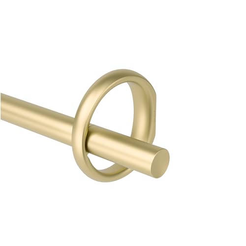 "Umbra Ringlet Curtain Rod for Window, Adjustable 42"" to 120"", Gold"