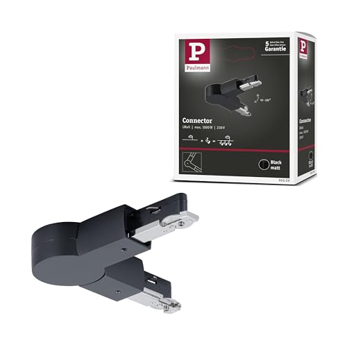 Paulmann 96909 URail connector joint 159x36 mm max. 1000W black matt rail system