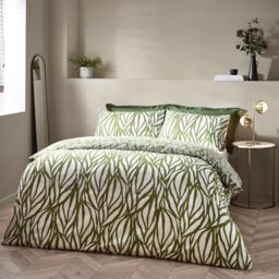 Hoem Abstract Cotton Blend Duvet Cover Set
