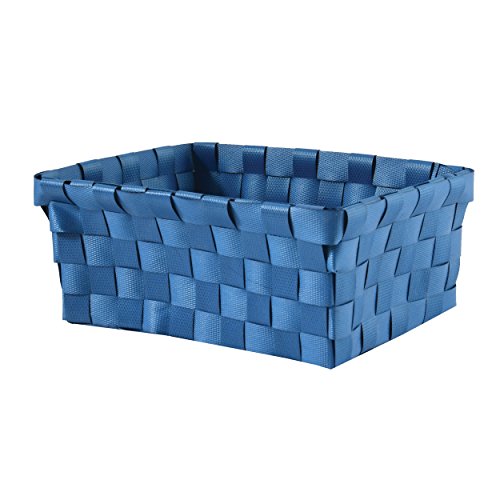 Basket of polypropylene 19x14x8cm navy blue
