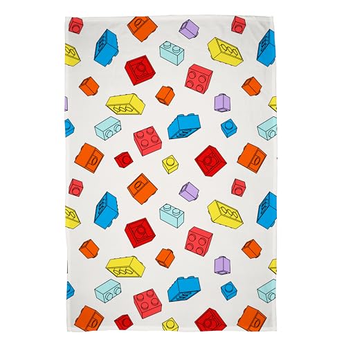 Officially Licensed LEGO® Fleece Blanket, Super Soft Warm Blanket - Colourblock Design - Perfect for Home, Bedroom, Sleepovers and Camping 100 x 150 cm - Multicolour