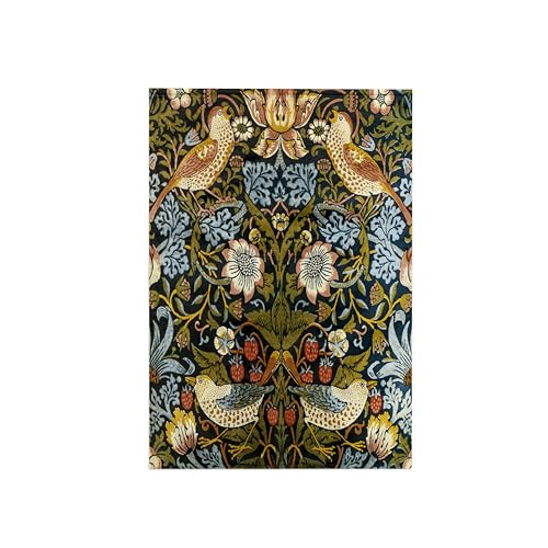 3dRose William Morris Strawberry Thief Pattern Towel, Multi-Colour, 15 x 22-Inch