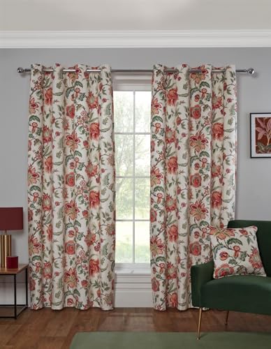 Sundour Linden by ILIV Eyelet Ring Top Curtains Cream 90x90