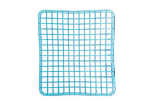 Excelsa Rainbow Sink Rug, Blue, 32 x 28 cm