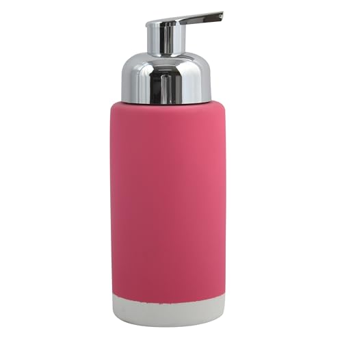 MSV Soap Dispenser modern 18 x 6,5 x 6,5 cm. fuchsia