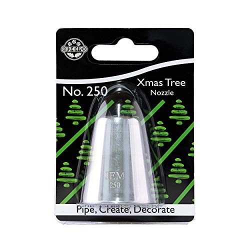 JEM Christmas Tree Piping Nozzle no. 250, Silver