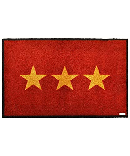 Zala Living Star Red Doormat Dirt Trapper Door Mat Polyamide 50 x 70 x 0.7 cm