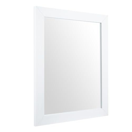 BOMINICA Rectangular Wall Mirror Framed Decorative Mirror 12??? x 16??? for Bathroom, Living Room, Vanity, White