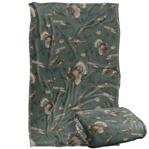Jq Licensing - Jl-Jp Turkey Hunting Pattern Silky Touch Super Soft Throw Blanket 91 x 147 Cm