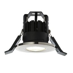 Shield LED 4.5W COB LED Warm White 3000K Fire Rated Satin Nickel 395 Lumens Downlight Recessed Ceiling Spotlights Ideal for Bathroom Bedrooms Lounge Kitchen etc. IP65 Rated