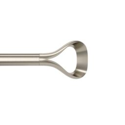 "Umbra Loop Curtain Rod for Window, Adjustable 42"" to 120"", Nickel"