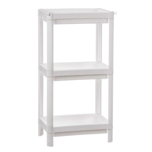 Dekorum Bathroom Shelf Ballete White Plastic 35.5 x 23 x 75 cm