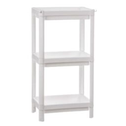 Dekorum Bathroom Shelf Ballete White Plastic 35.5 x 23 x 75 cm
