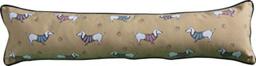 Gallery Direct Daschund Draught Excluder Ochre Animal Door Accessory 22 x 90cm, 22x90cm