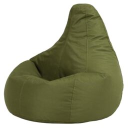 Bean Bag Bazaar Dalton Kids Bean Bag Chair, Khaki, Kids Chair with Water Resistant Fabric, Beanbag for Indoor Outdoor Use with Filling Included, Gaming Bean Bag for Bedroom, Playroom, Garden