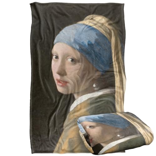 Johannes Vermeer Girl With A Pearl Earring Silky Touch Super Soft Throw Blanket 91 x 147 Cm