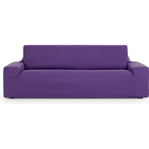ECOMMERC3 - Universal and Versatile 3 Seater Sofa Cover ??? Purple Sofa Cover Protector Easy to Install for Back, Seat and Arms