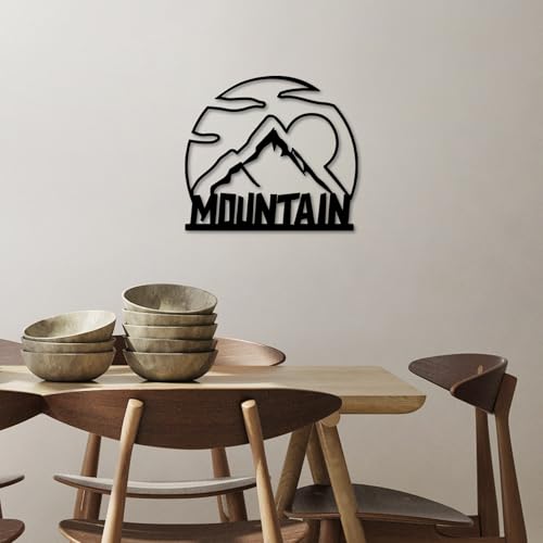 Stylish Black Decorative Metal Wall Accessory, 58 x 52 cm, 100% Metal, 1.5 mm Thickness, Lightweight (0.85 kg), Perfect for Modern Home Decor