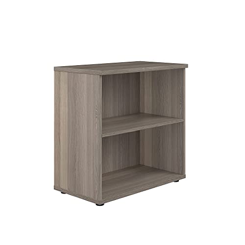 Office Hippo Heavy Duty Bookcase, Robust Book Case, Storage Unit with 1 Adjustable Shelf & Adjustable Feet, Stable Home Office Furniture, Simple To Assemble - Grey Oak