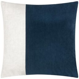 Yard Morden Soft-Washed Velvet Filled Cushion (Indigo, 50 x 50 cm)