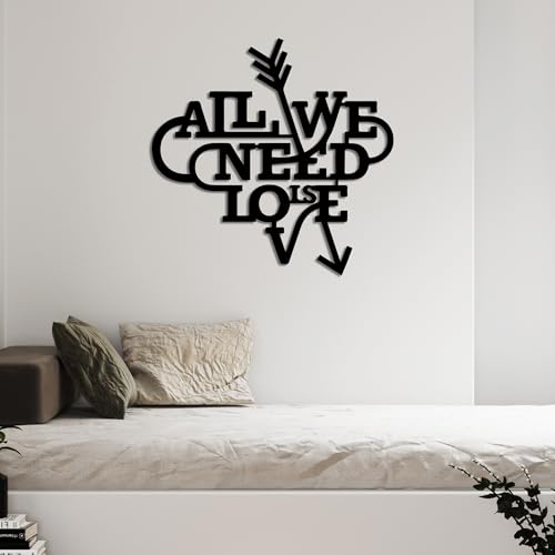 Stylish Black Decorative Metal Wall Accessory, 52 x 51 cm, 100% Metal, 1.5 mm Thickness, Lightweight & Modern Design for Home Decor