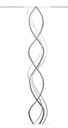 Home Fashion Linen Texture Wave Pattern, Polyester, Stone Panel Blind 245 x 60 cm