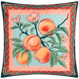 furn. Anemone Peaches Printed Outdoor Cushion Cover – Durable, Water-Resistant & Reversible for Year-Round Use (Cover Only, 45x45cm)