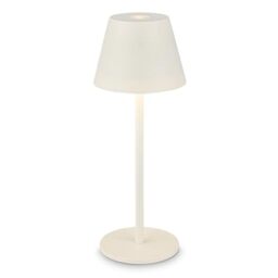 BRILONER - Rechargeable LED Table lamp IP44 with Touch, dimmable, Replaceable Battery, LED Light, Table lamp no Cord, Outdoor Light, 6x16 cm, Off-White