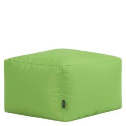 Bean Bag Bazaar Outdoor Bean Bag Footstool with Filling Included, Green
