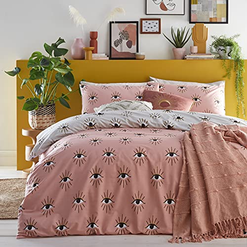 furn. Theia Duvet Cover Set - Double - Blush