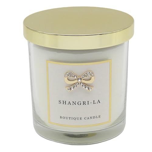 Lesser & Pavey Desire Aroma Shangrila Candle – Festive Scented Candle in Decorative Glass Jar with 30 Hour Burn Time, Relaxing Holiday Home Fragrance and Elegant Seasonal Gift Idea