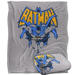BATMAN Vintage Run Officially Licensed Silky Touch Super Soft Throw Blanket 152 x 127 cm