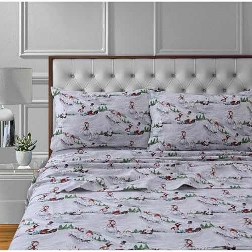 Tribeca Living Deep Pocket Sheet Set, Winter Wonderland, King