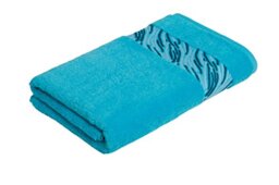 frottana Shadow hand towel 50 x 100 cm, 100% cotton, turquoise