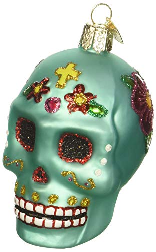 Old World Christmas Day Of The Dead Glass Blown Ornament for Christmas Tree