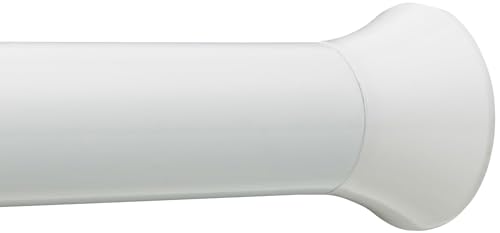 Amazon Basics Extendable Shower Curtain Pole, 61 to 91 cm, White