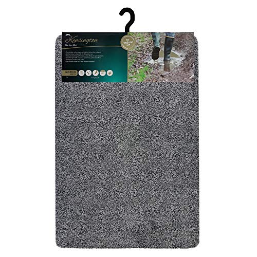 JVL Kensington Barrier Door Mat, Grey, 60 x 90 cm, Large, 01-514
