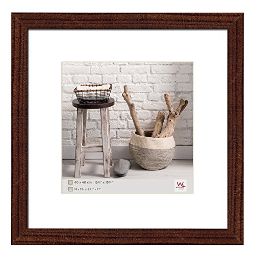 walther design Picture Frame Walnut 40 x 40 cm Home Wooden Frame HO440N