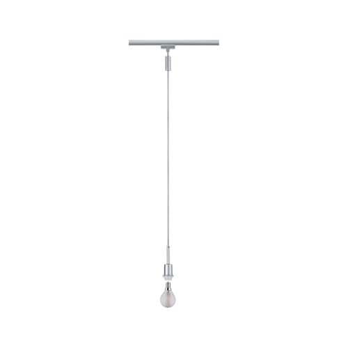 Paulmann 96969 DecoSystems Basic URail Pendant E14 max. 20W dimmable 230V Chrome matt Rail System – Choose Any lamp