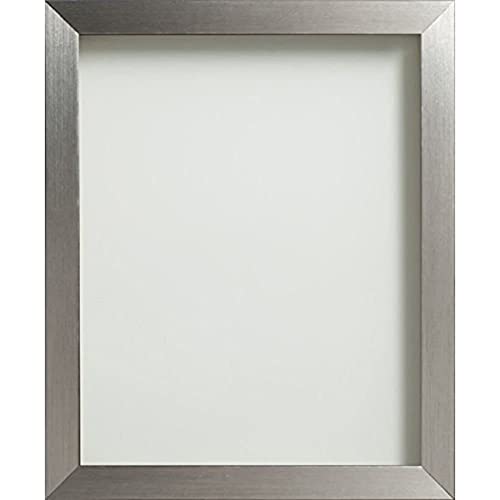 Frame Company Simpson Range Silver Picture Photo Frame, 14x11 inch *Choice of Sizes and Colours* Fitted with Real Glass